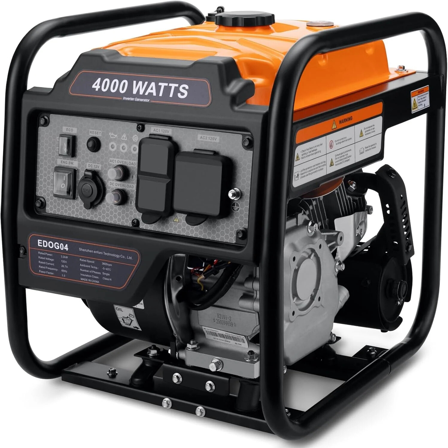4000W Quiet Generator Inverter Portable For RV Home Camping 208CC 4-stroke OHV gallery