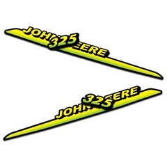 New Replacement Decal Set for John Deere 325 Lawn Tractor Hood Vinyl Sticker Kit