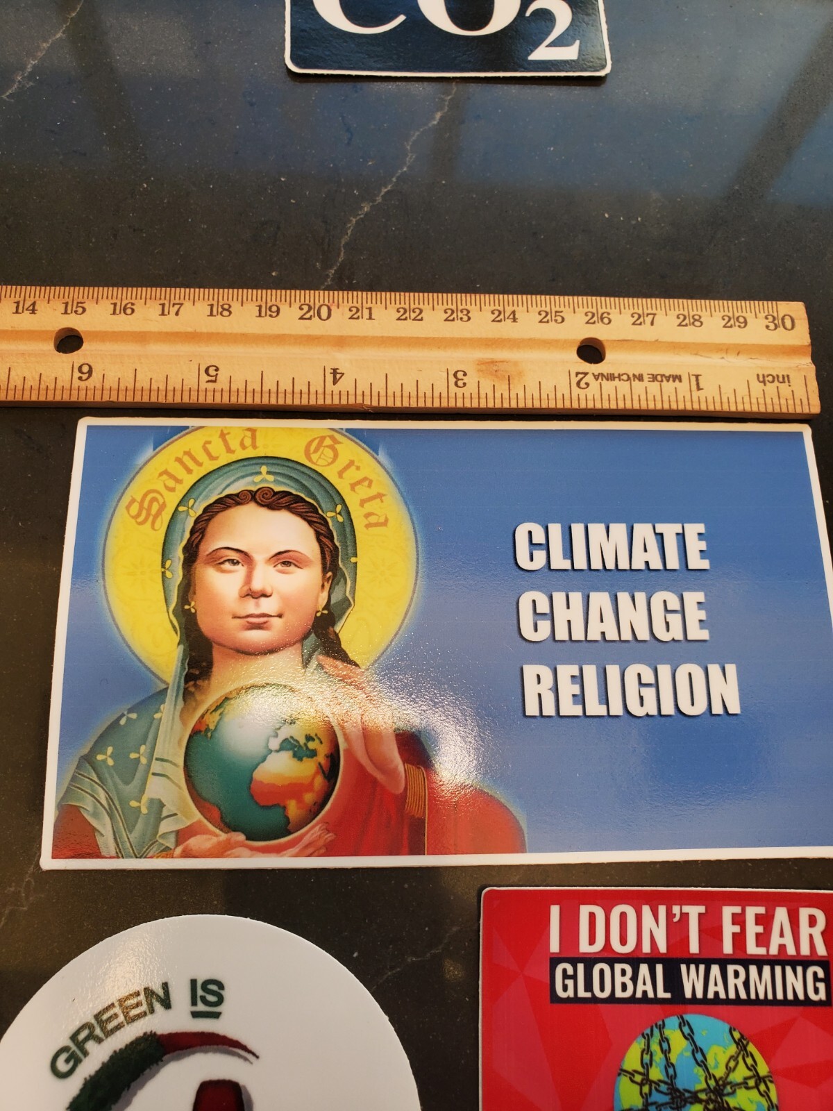 Greta Thunberg Sticker Global Warming HOAX false prophet Fake Religion gallery