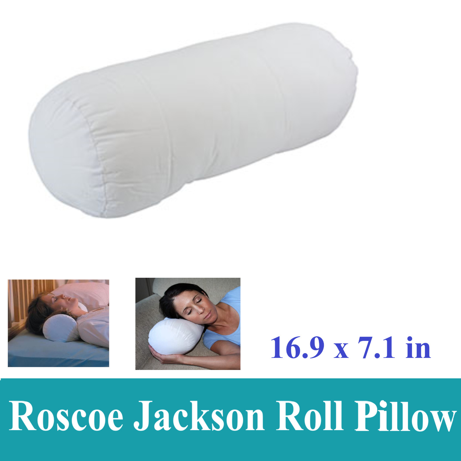 Jackson Roll Pillow - Lumbar Roll Lower Back Support, Knee, Bolster Pain Relief gallery