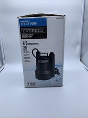Everbilt SUP54-HD Plastic Submersible Utility Sump Pump 1680 GPH 1/6 HP (Read)