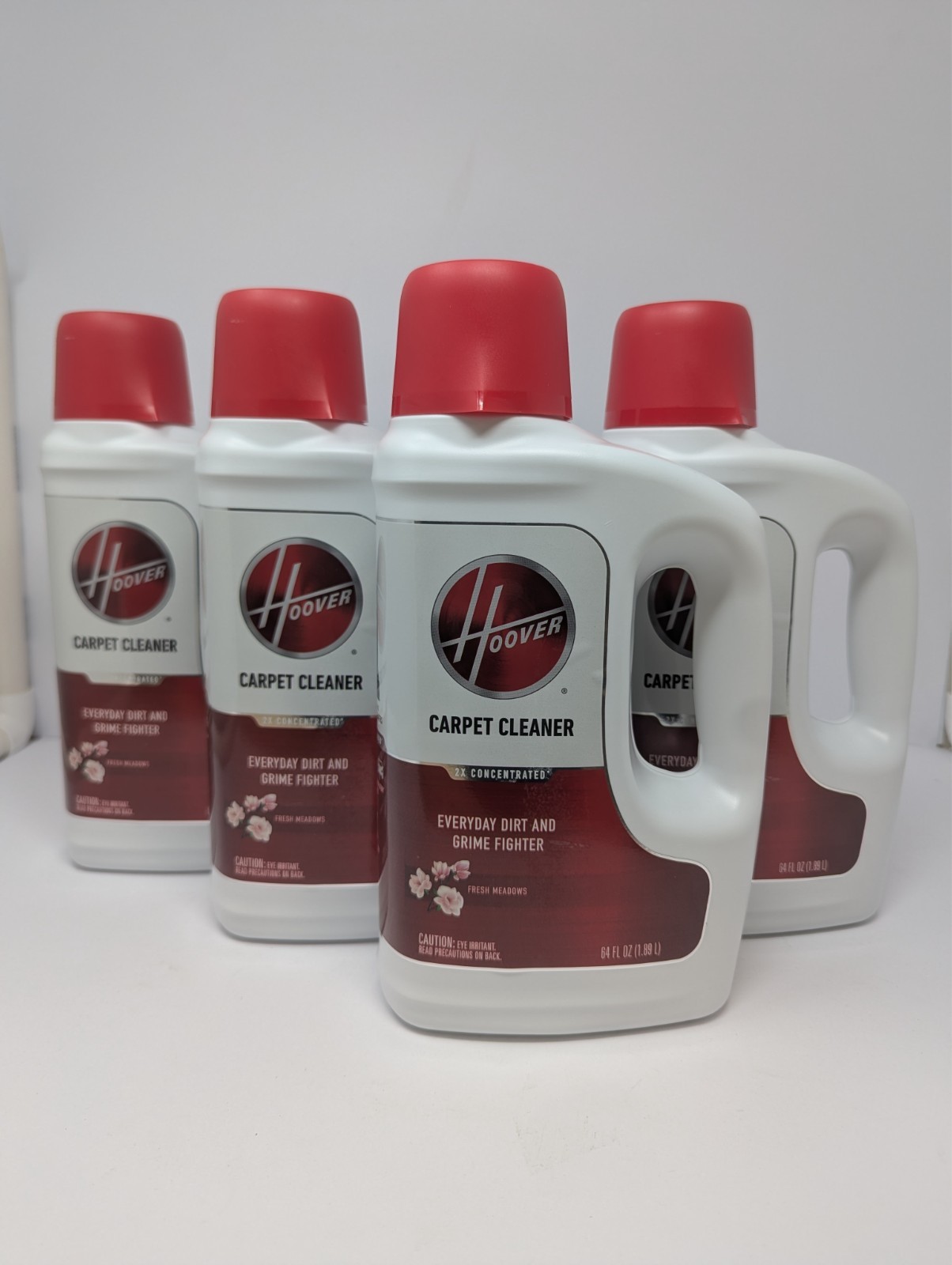 4 Pack Hoover Renewal Carpet Cleaner Solution 64 oz Fresh Meadows 2X Concentrate gallery