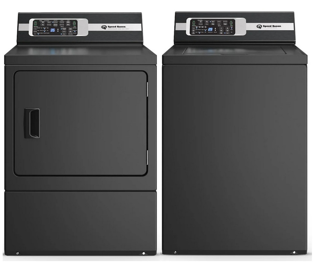 TC7006BN + DR7004BG -Speed Queen Black Laundry w top load washer Electric dryer gallery