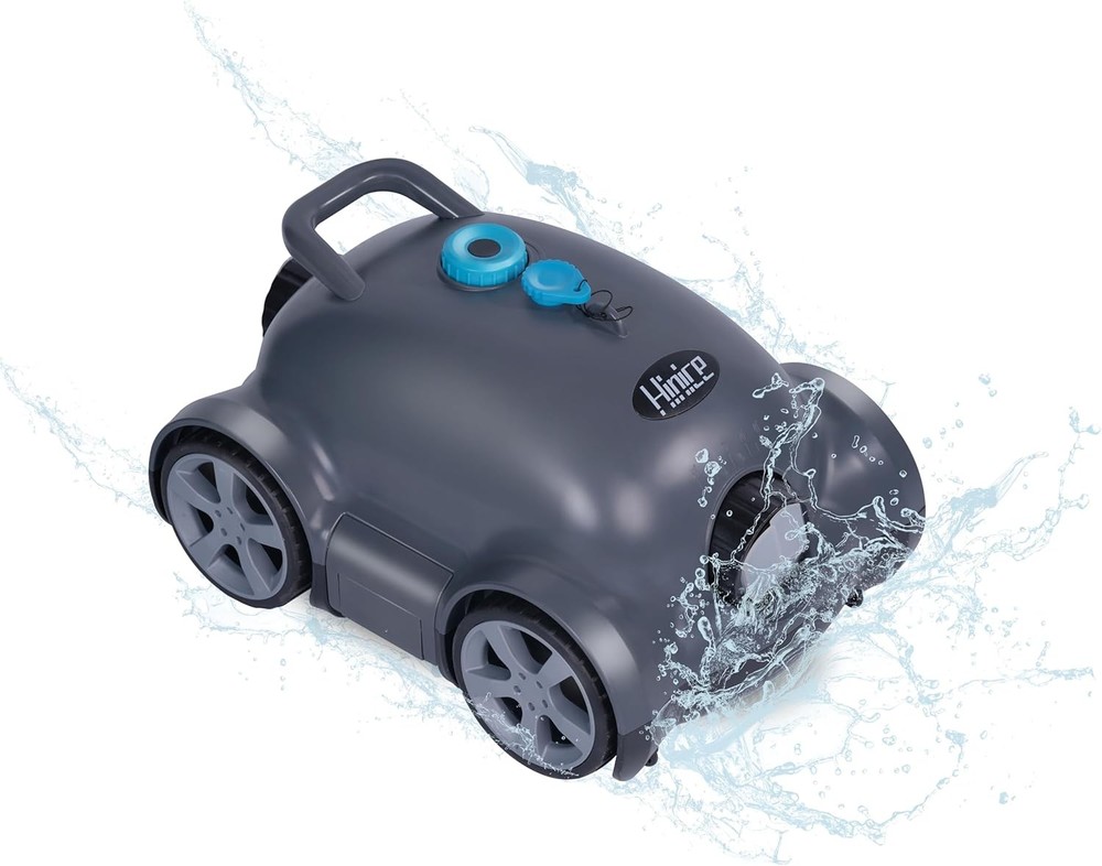 Cordless Wall Climbing Robotic Pool Cleaner for 2200 Sq Ft In-Ground Pools