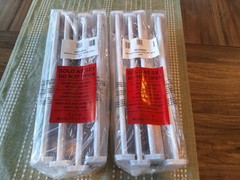 mDesign Expandable Adjustable Dresser Drawer Divider, Foam Ends, 8 Pack – White