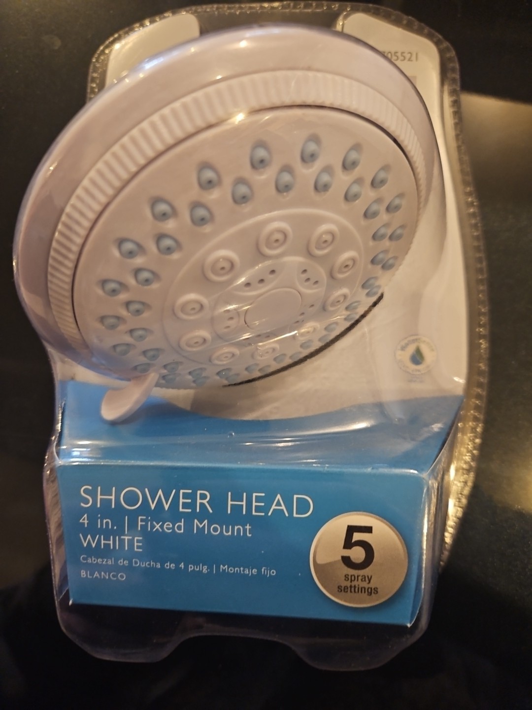 OakBrook 520 A5347WT-WS White PVC 5 settings Wallmount Showerhead 1.8 gal. gallery