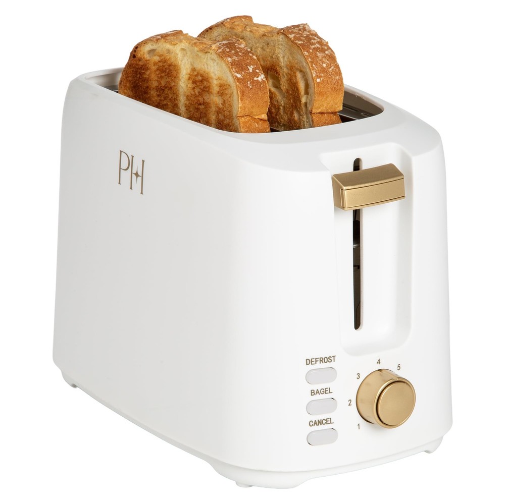 2-Slice Toaster, Extra-Wide Slots, 7 Browning Settings, Bagel & Defrost Funct...