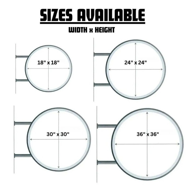 Double Sided LED Light Box Sign – Outdoor Illuminated Shop Advertising Sign gallery