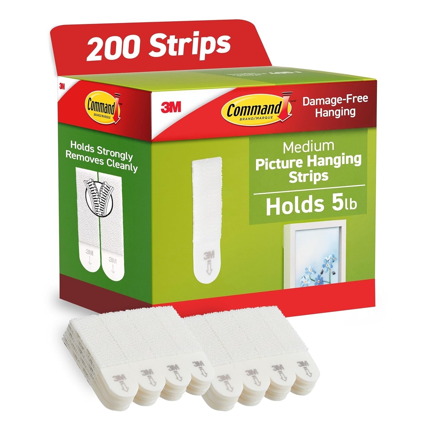 3m Command Picture Hanging Strips 100 Pairs (200 Strips), 5 lb Medium gallery