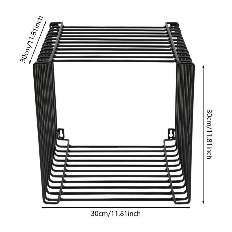 Side Table, Square Geometry Side Table, Linear Metal End Table gallery