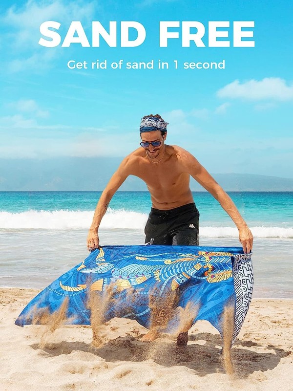 NEW! OCOOPA Microfiber Beach Towel Fast Drying Oversize Ocean Sand Free Outdoor gallery