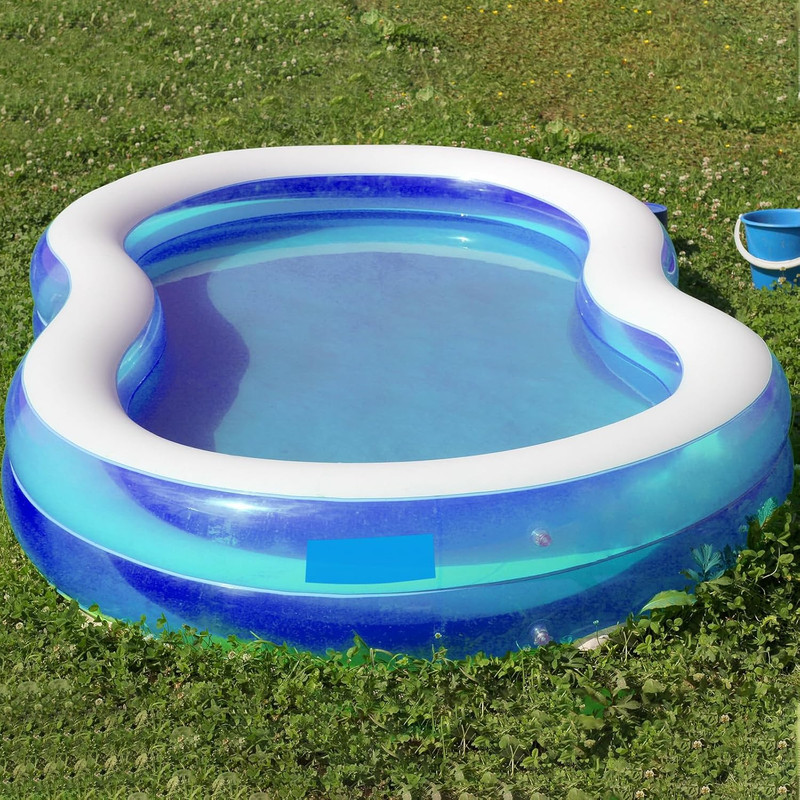 Extra Large Pool Liner Repair Patch 5.6 Ft X 8.2 Ft Blue Self Adhesive Vinyl Poo gallery