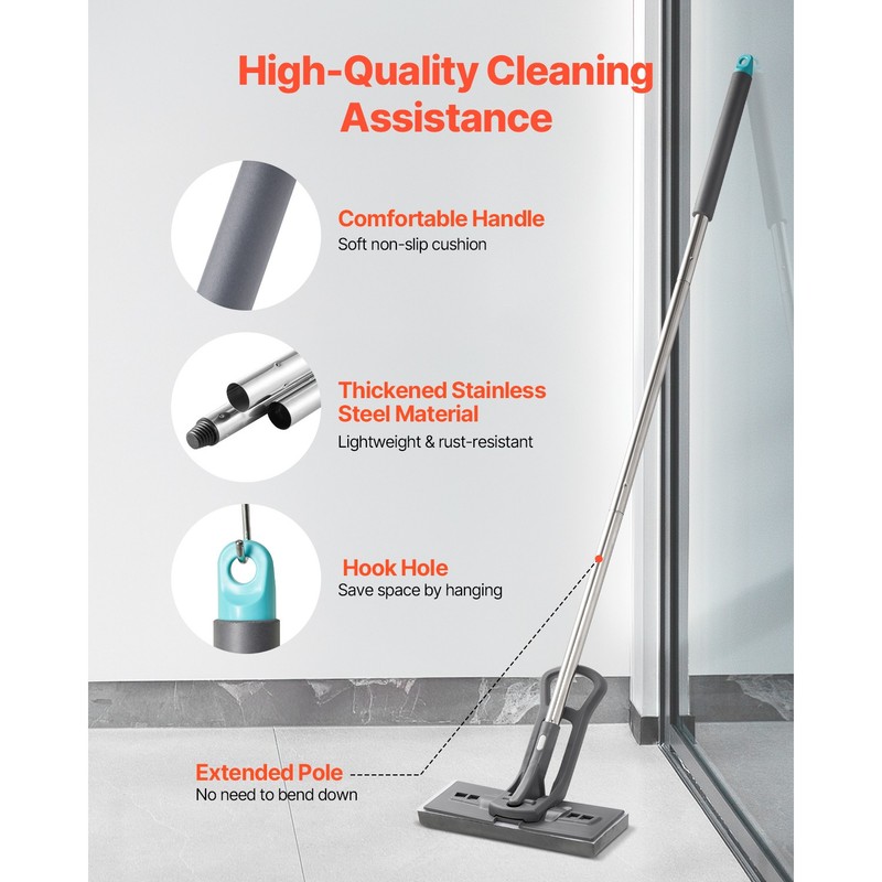 High-Density PU Squeezing Sponge Mop with 1 Pcs Sponge Mop Replacement gallery