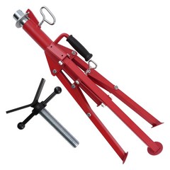Pipe Jack Stand V-Head Adjustable 28-52 Inch 2500lbs Capacity Steel Tripod