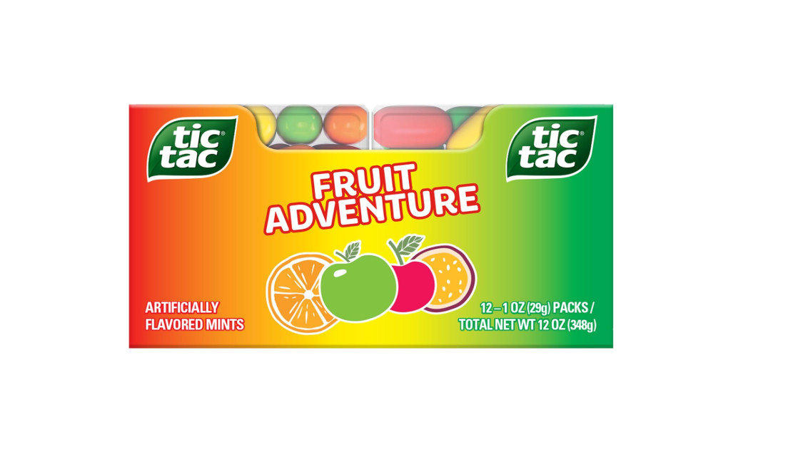 NEW!!!Tic Tac Fruit Flavored Mints, 12 Count, 1.0 oz Each (BB01/2026) gallery