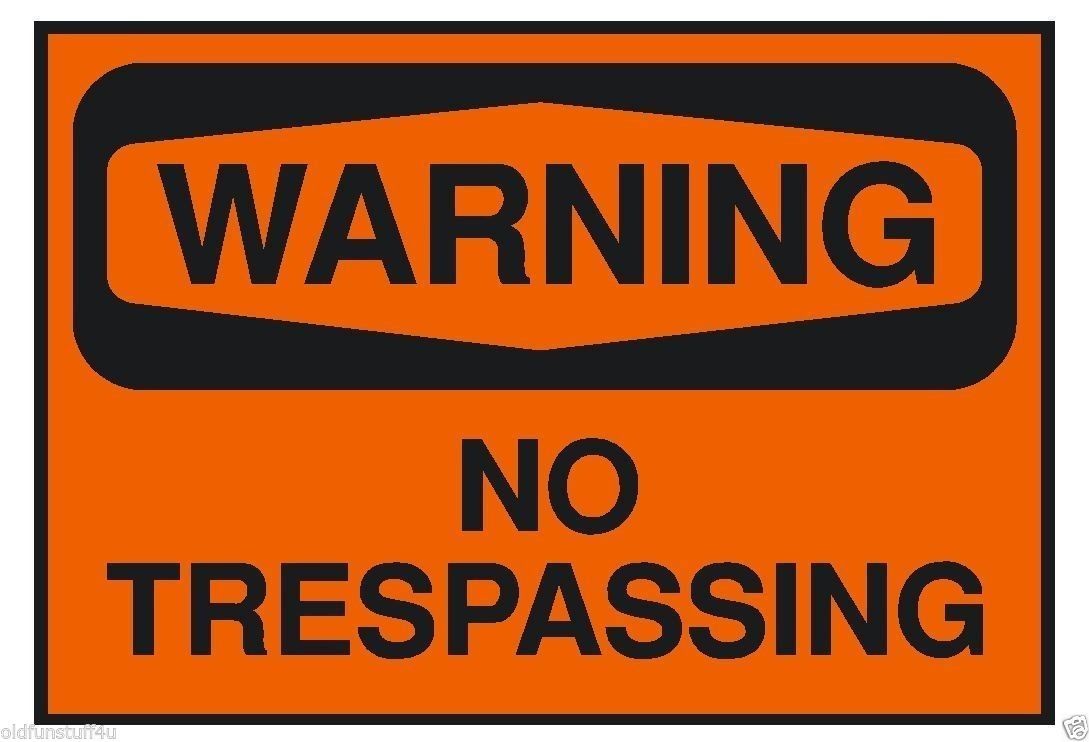 Warning No Trespassing OSHA Safety Sign Sticker D202 gallery