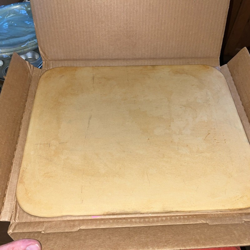 Pampered Chef Rectangular Baking Stone 12"x15" with Box Extremely Clean gallery