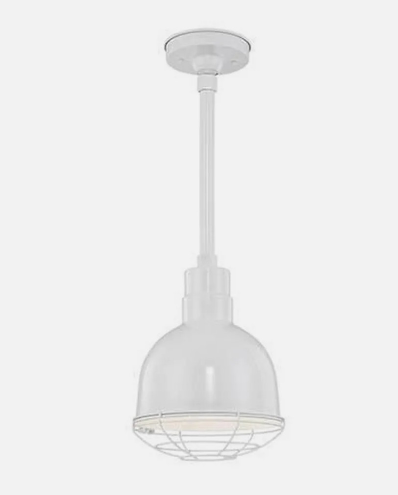 Millennium Lighting RDBS10 White R Series 1-Light 10"W Outdoor Dome Shade gallery