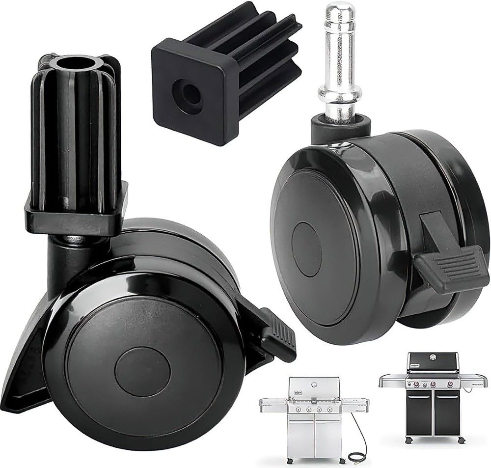 Weber 70360 Locking Caster Wheels with Inserts for Spirit Genesis Summit Grills