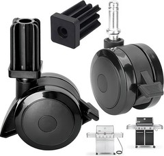 Weber 70360 Locking Caster Wheels with Inserts for Spirit Genesis Summit Grills