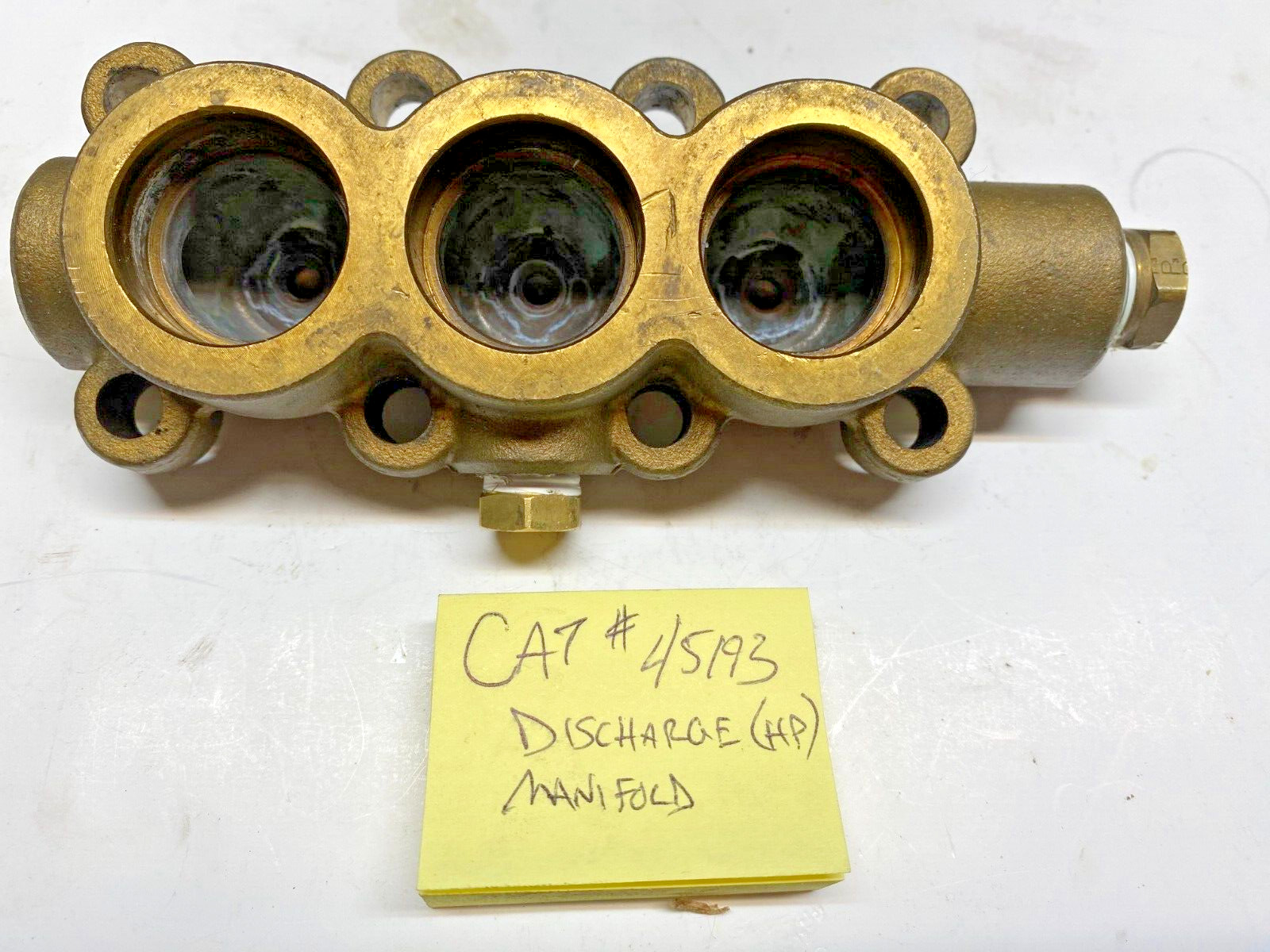 CAT PUMP 1EA. DISCHARGE MANIFOLD FOR 4SF PUMPS #45193 - USED 1EA. gallery