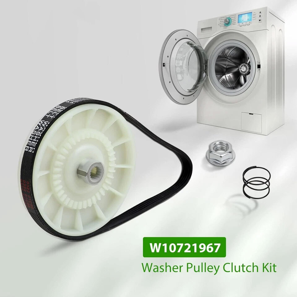 Washer Pulley Clutch Kit & Drive Belt for Whirlpool Kenmore Maytag gallery