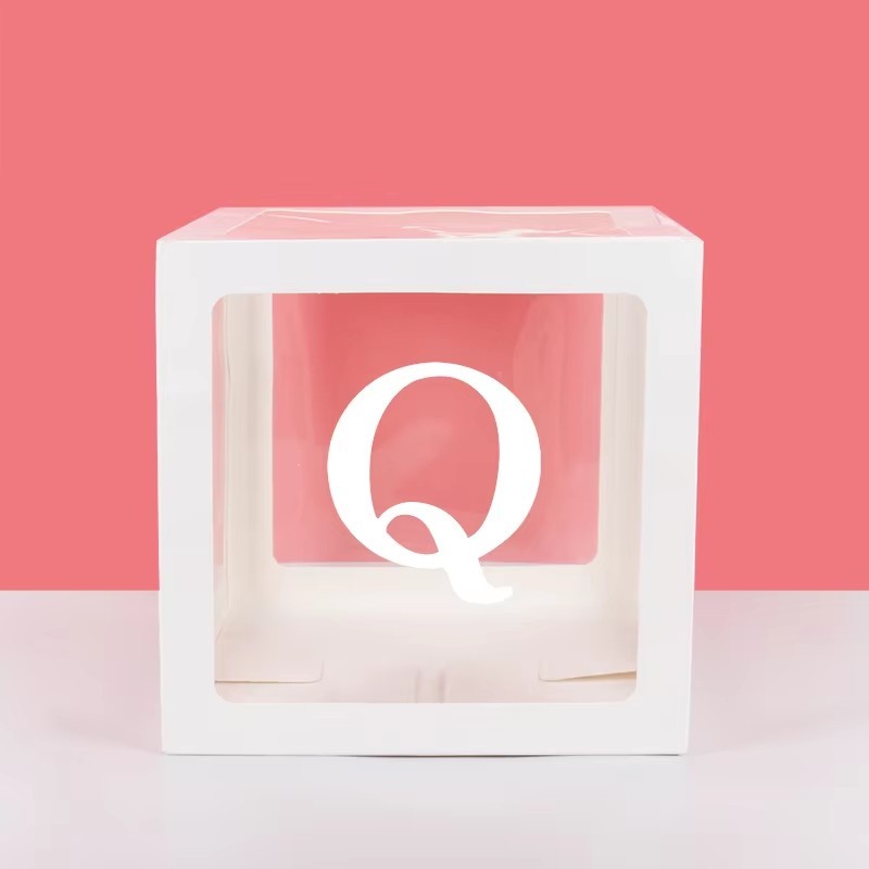 Baby Shower Balloon Display Boxes Clear Letter Blocks Party Decoration Set gallery