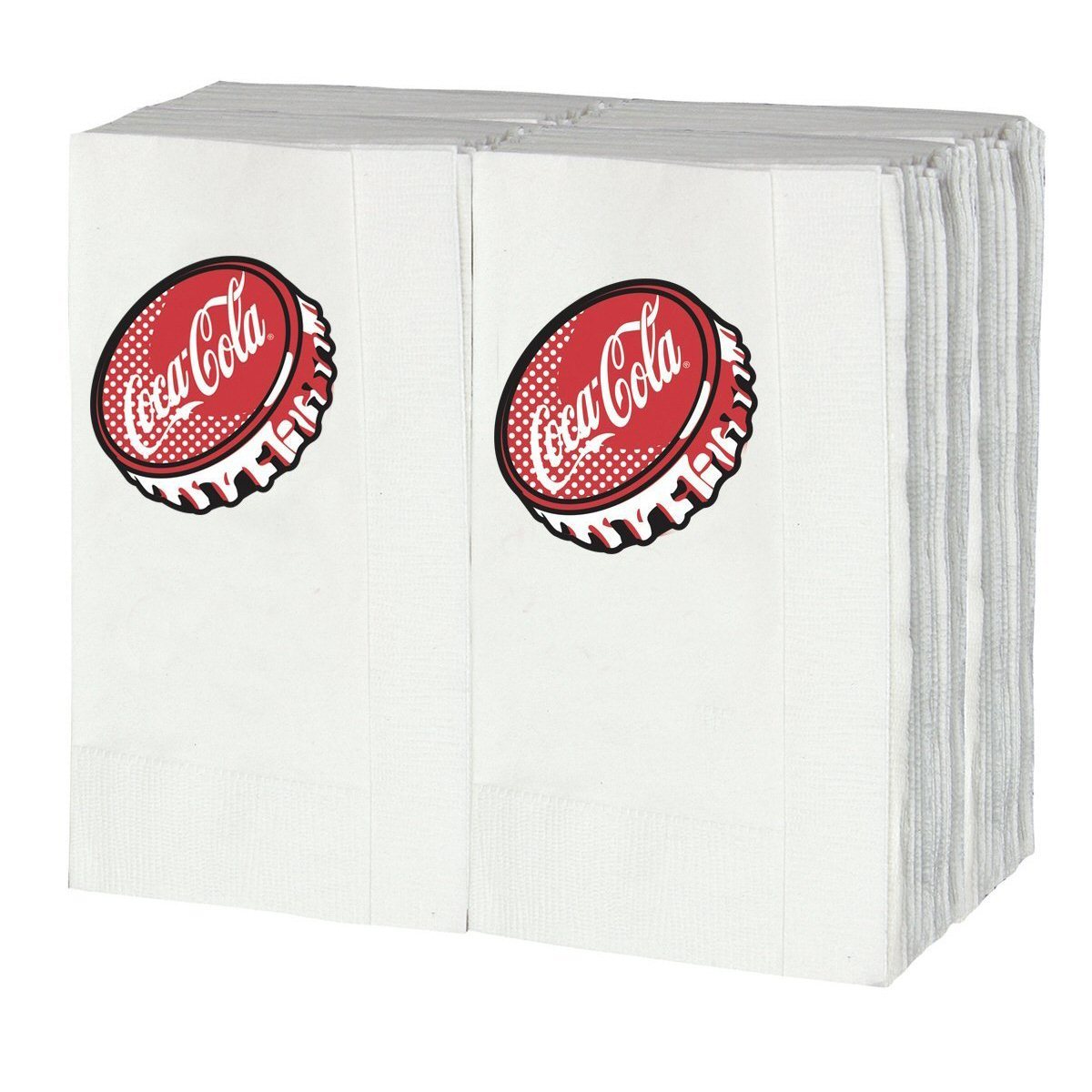 TableCraft Coca-Cola "Bottle Cap" 100ct Logo Napkins - fits CC301 Dispenser gallery