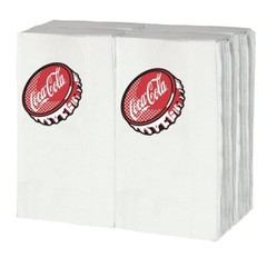TableCraft Coca-Cola “Bottle Cap” 100ct Logo Napkins – fits CC301 Dispenser