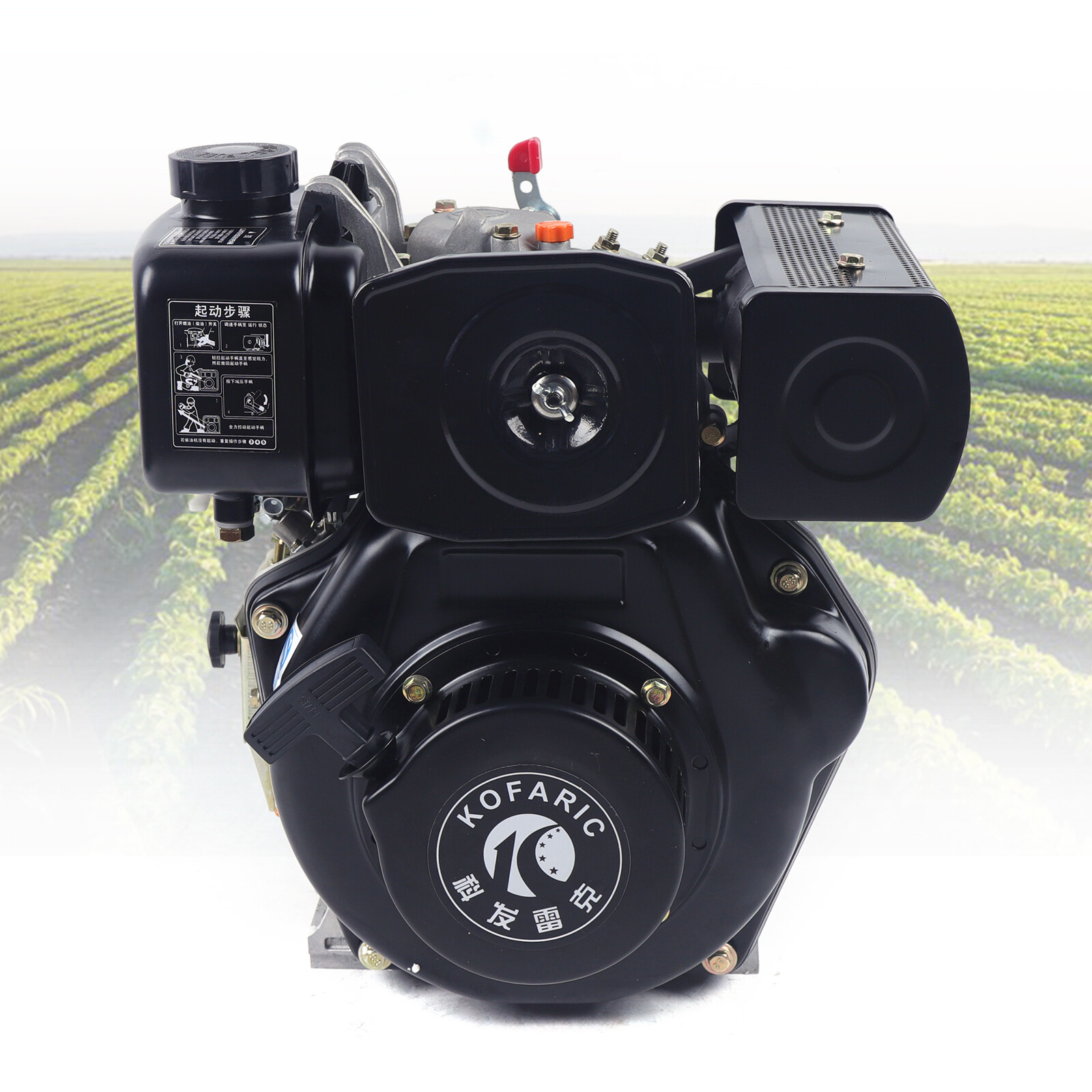 Air-cooled Diesel Engine 4 Stroke Single Cylinder For Agricultural Machinery gallery