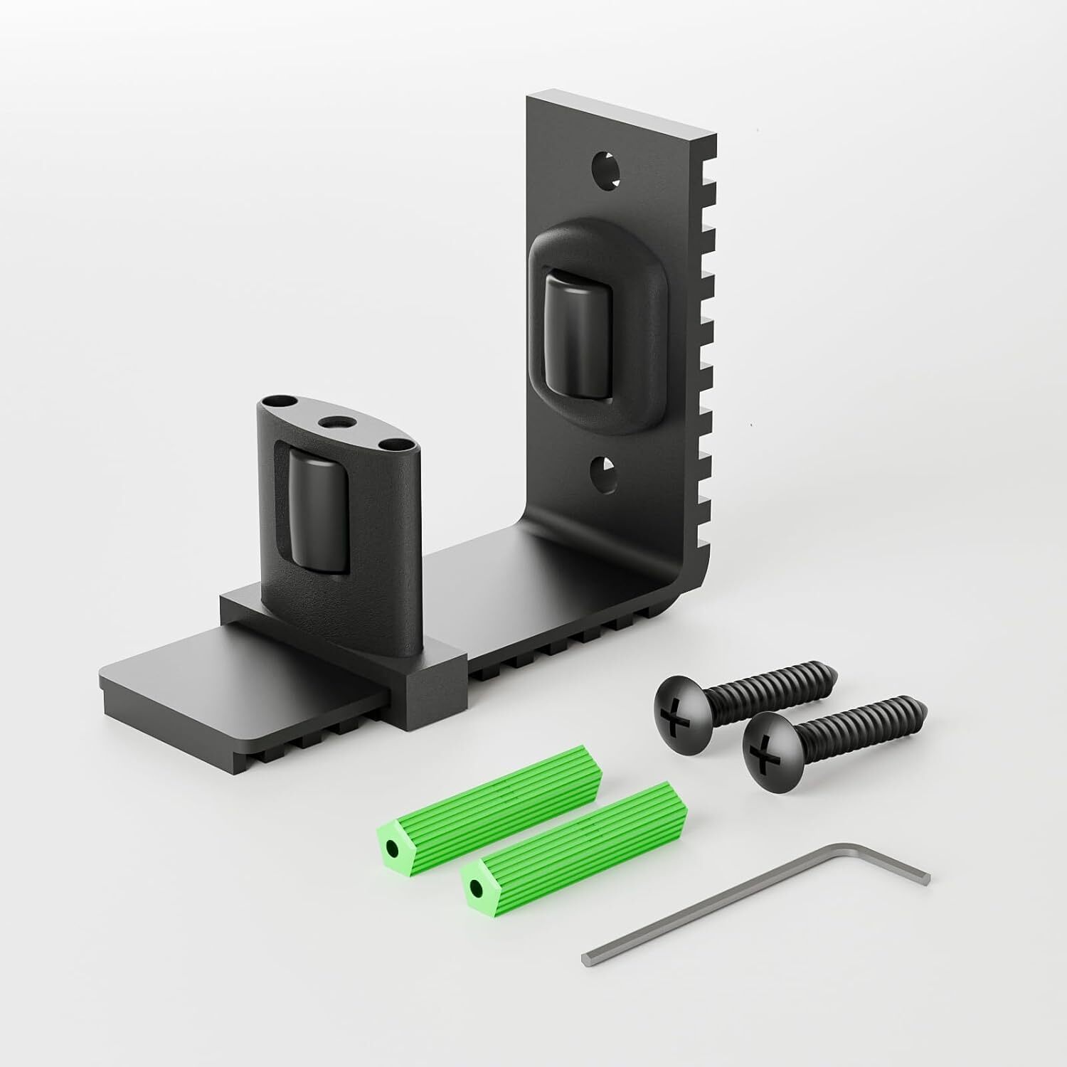 1PACK Upgraded Adjustable Wall Mount Floor Guide for Sliding Barn Door Hardware gallery