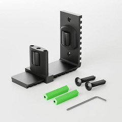 1PACK Upgraded Adjustable Wall Mount Floor Guide for Sliding Barn Door Hardware