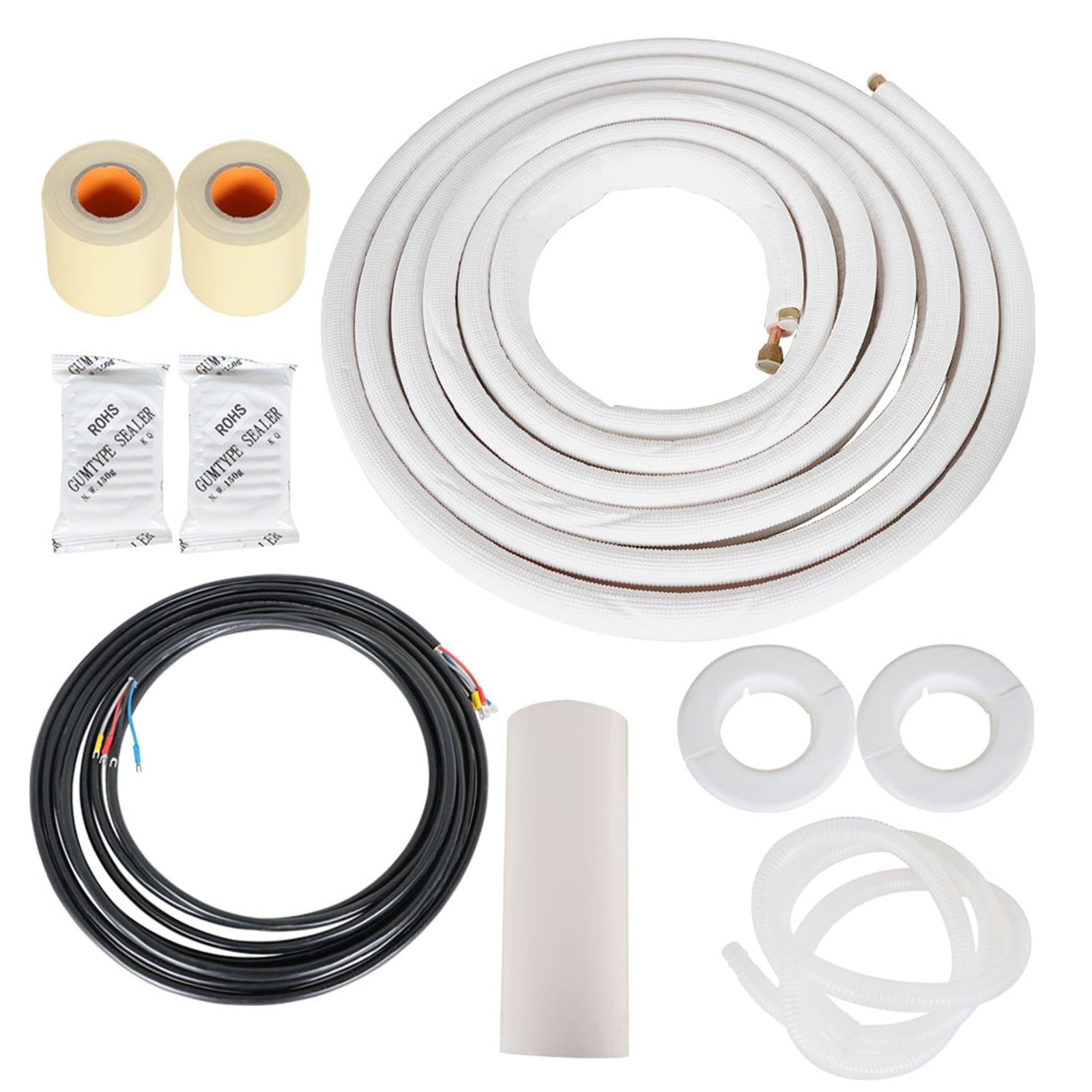 25FT 1/4 Inch and 3/8 Inch Air Conditioning Cooling Connection Hose Mini Spli... gallery