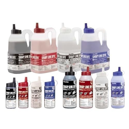 Dark Red Marking Chalk 32 oz Semi-Permanent Snap-Line Dye with Durable Bottle & gallery