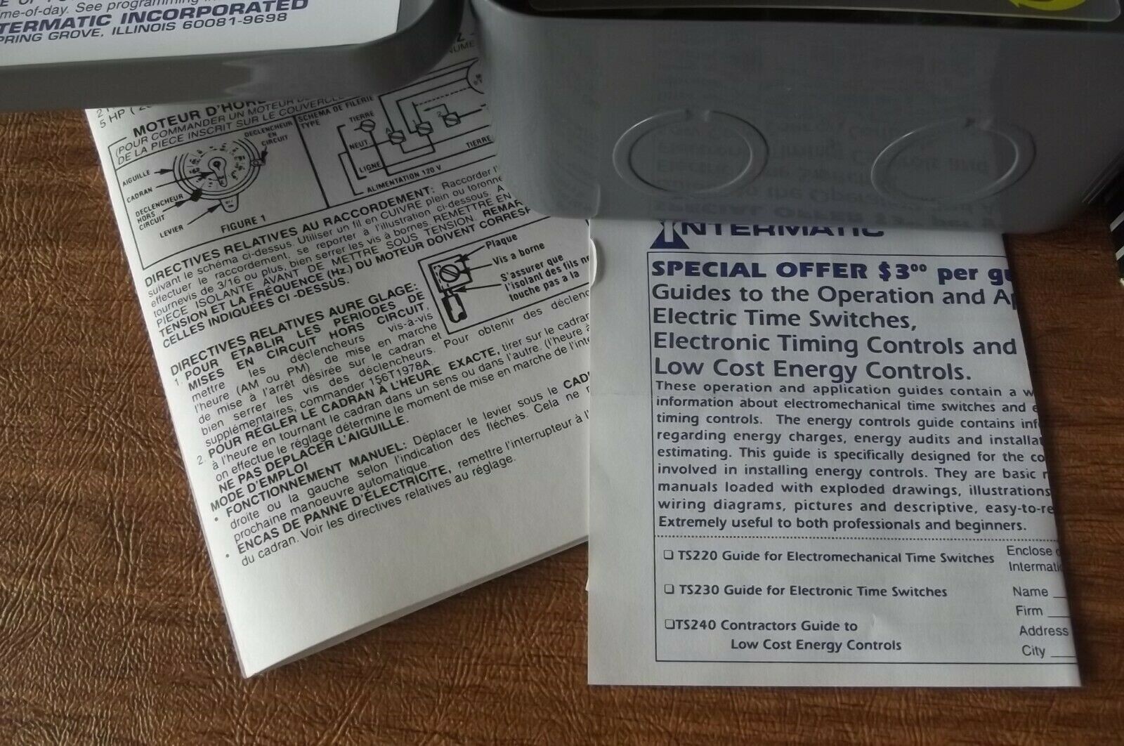 Intermatic Time Switch T101 - 120v SPST NIB ...Free Shipping gallery
