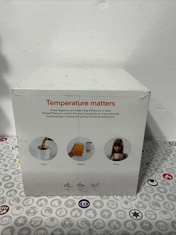 Ember CM17 Temperature Control Ceramic Mug - White - New - Sealed - FastShip! gallery