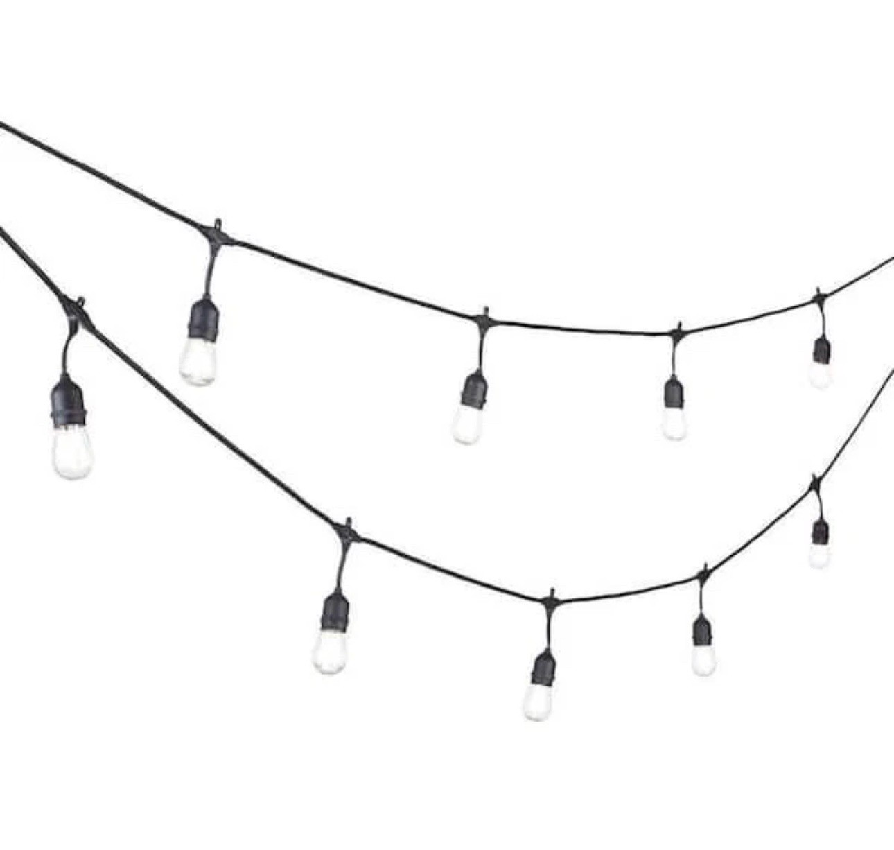 Hampton Bay 24-Light 48 ft. Indoor/Outdoor String Light with S14 Single Filament gallery