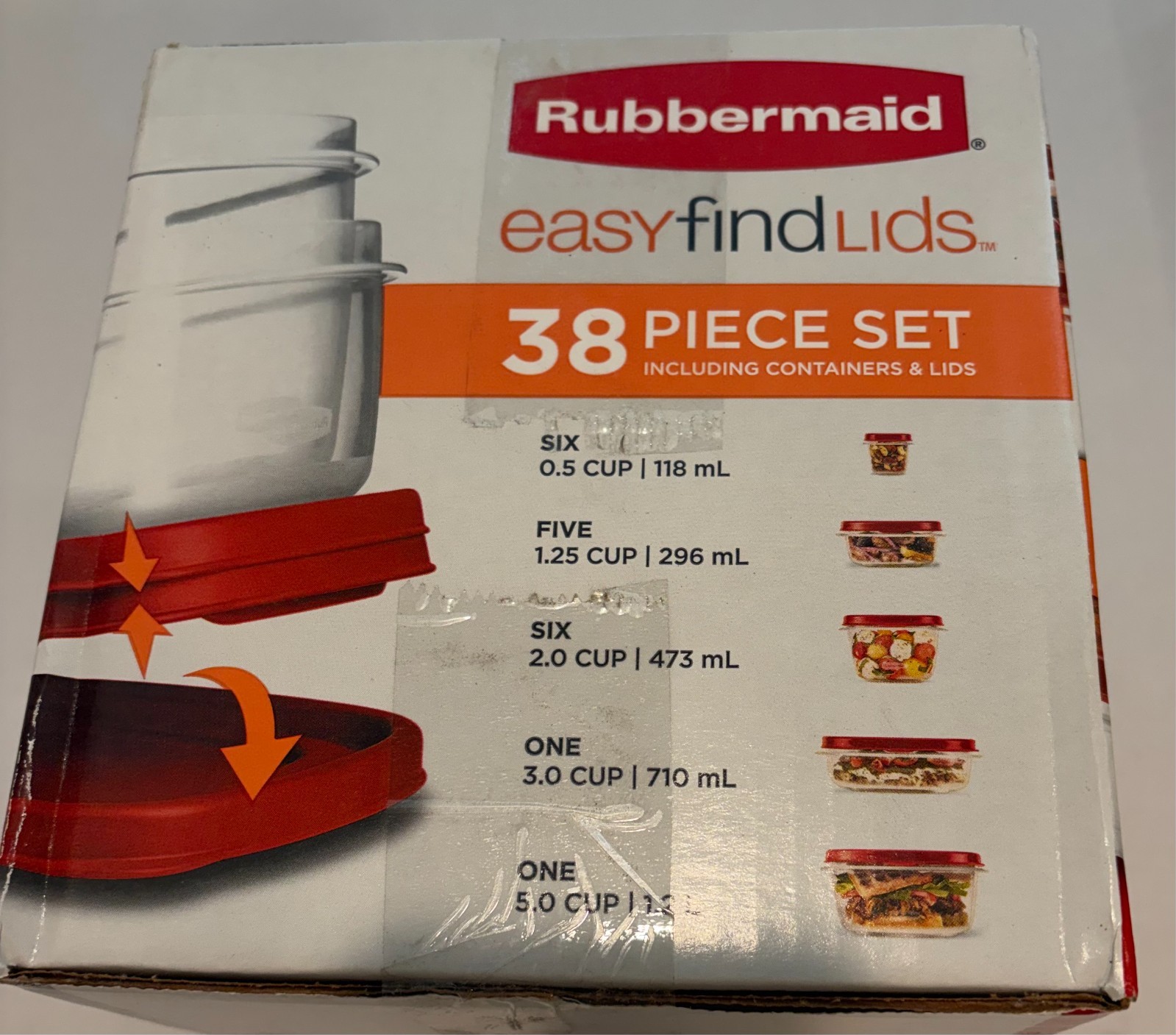 Rubbermaid 38 piece set Storage Containers NEW Easy Find Lids Special Edition gallery