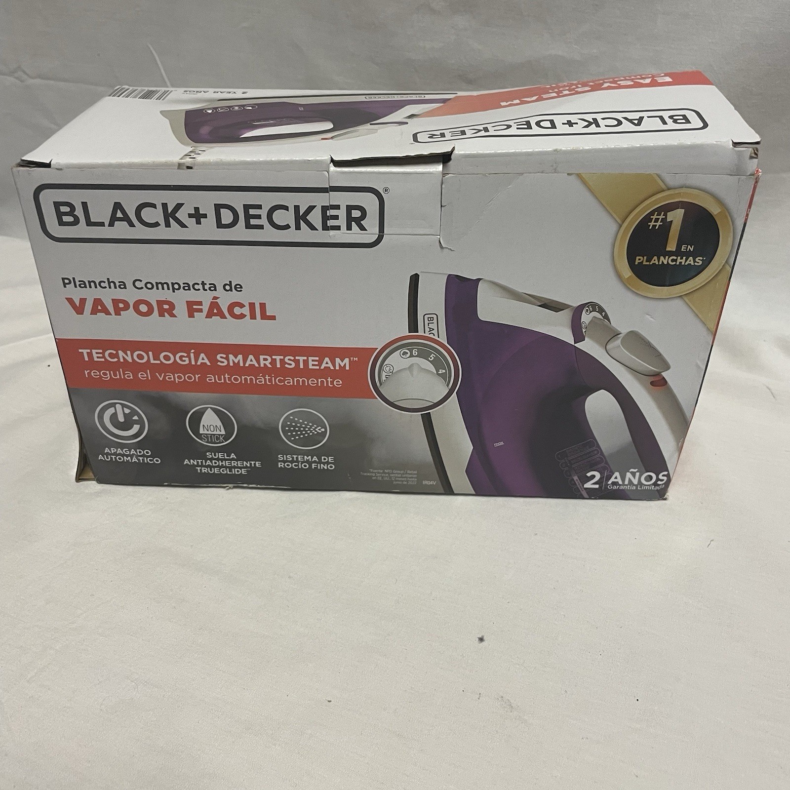 BLACK+DECKER Easy Steam Compact Iron Automatic Shutoff, Nonstick, Spray NEW gallery