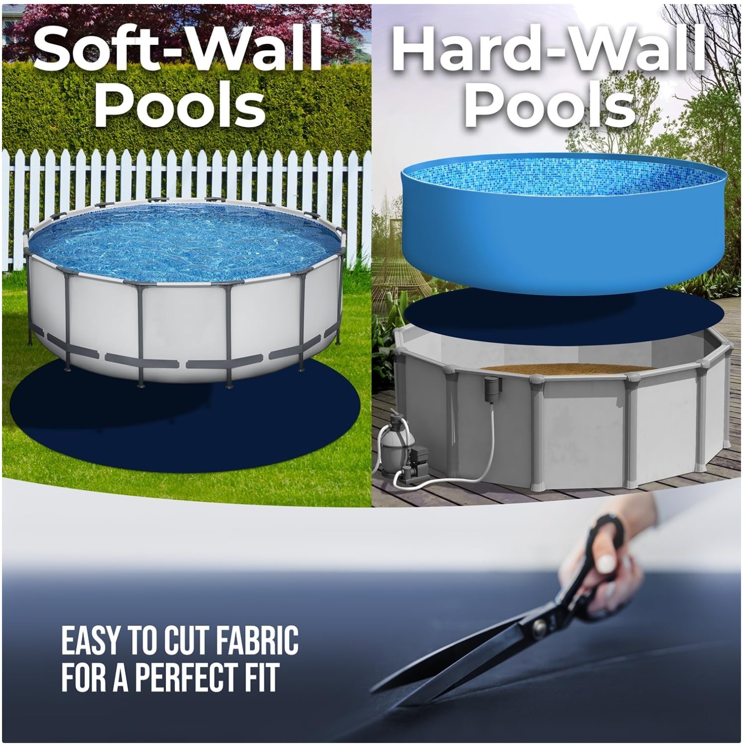 Geotextile Round Pool Liner Pad - 21ft, Durable Protection gallery