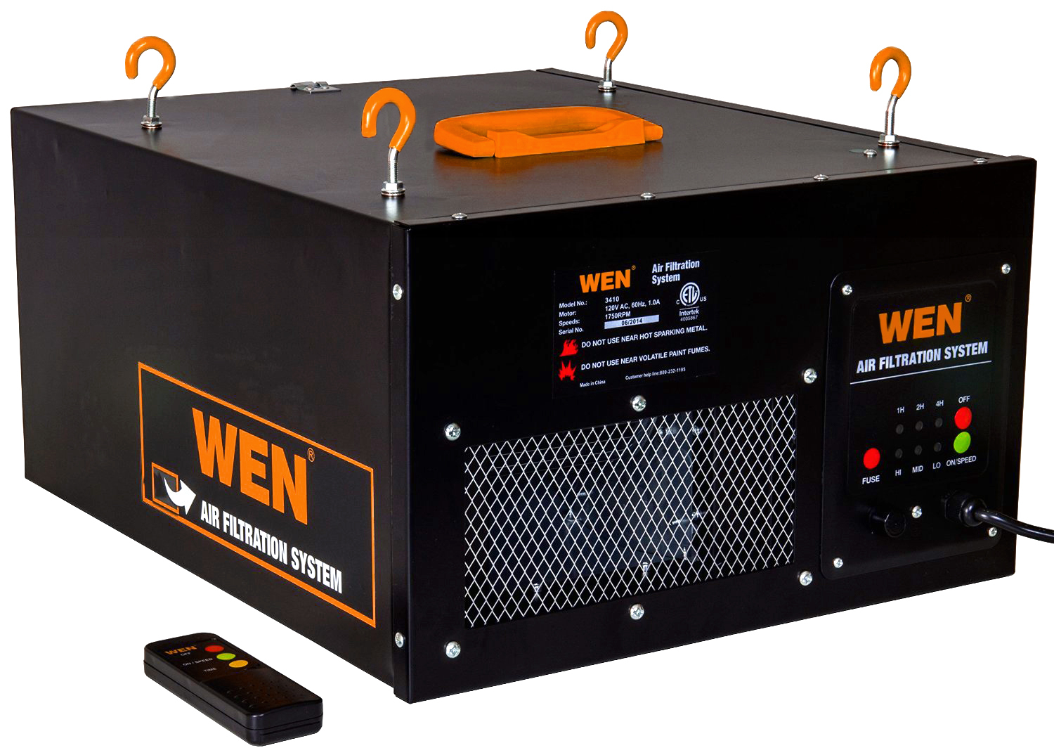 WEN 3410 3-Speed Remote-Controlled Air Filtration System gallery