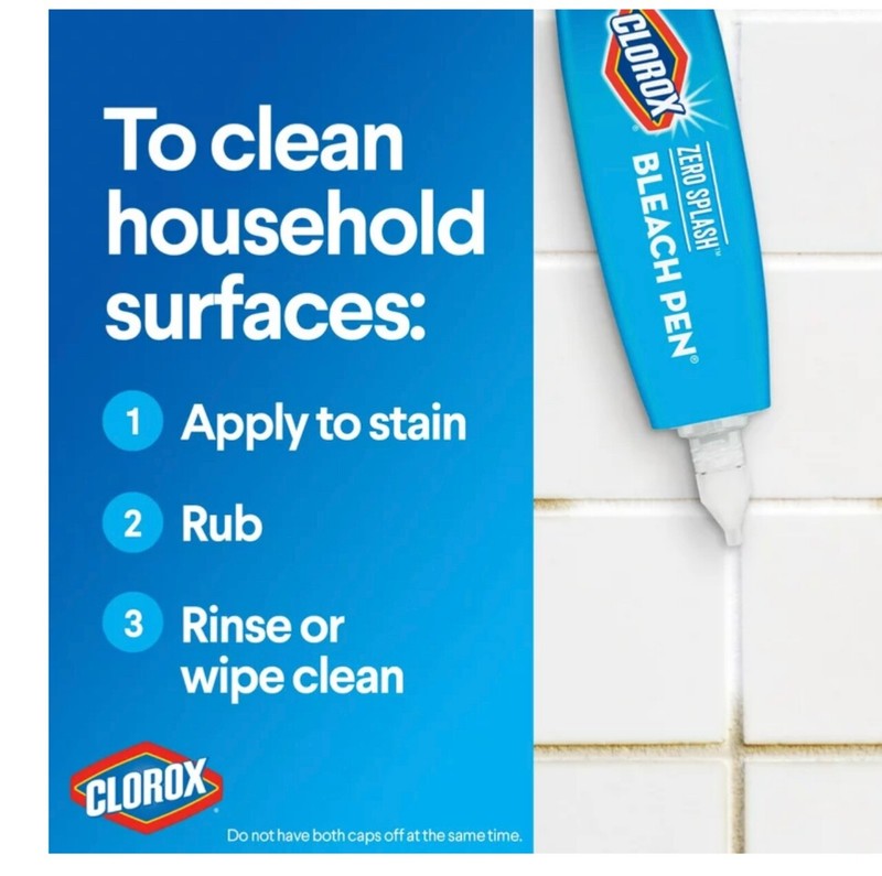 New in Box Clorox Zero Splash Bleach Pen, 1 Pen Below $85.00 Retail gallery