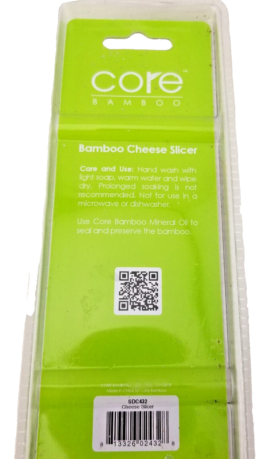 Cheese Slicer Core Bamboo 10" FDA Approved 100% Organic Bamboo NEW gallery