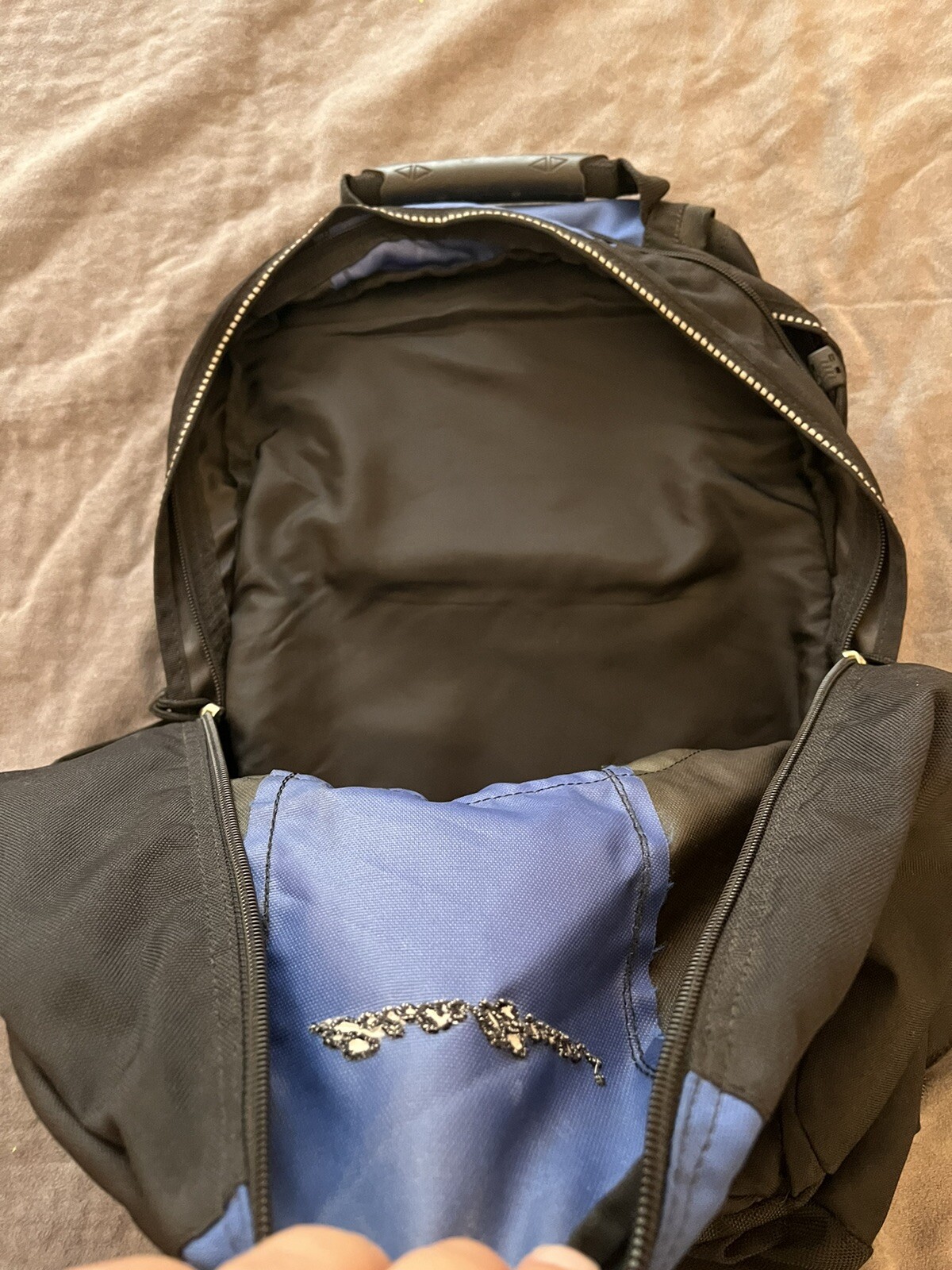 Eddie Bauer Vintage Backpack Blue Black 4