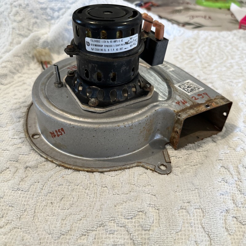 Y3L248B02 Furnace Draft Inducer Blower Assembly Motor Pre-owned gallery