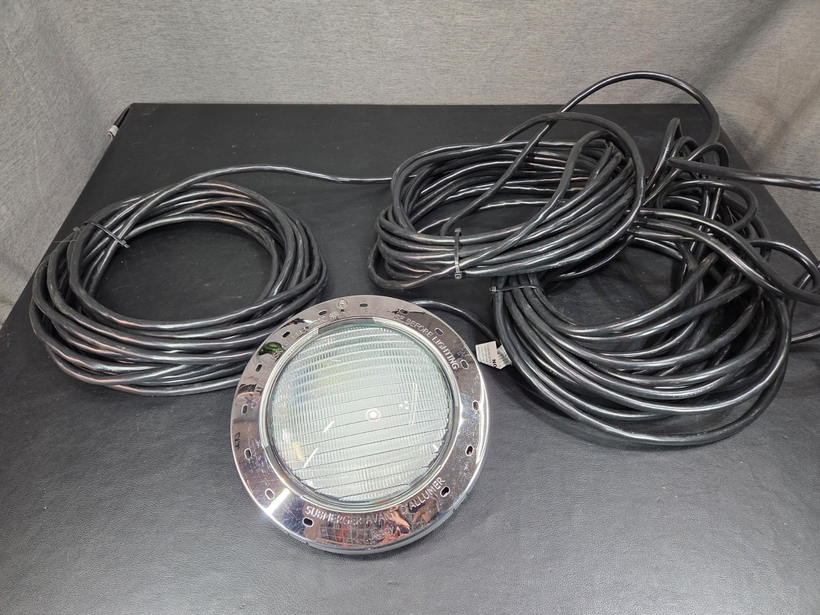 Jandy Large White LED Pool Light 12V 42W 2.7K 150′ Cord | WWPLV3LS150 Open Box gallery