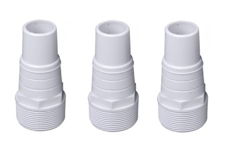 New 3 Pack Threaded Filter Hose Connector Adapter Swimming Pool 1-1/4" - 1-1/2" gallery