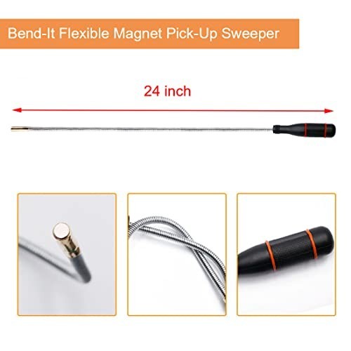 4 Pack Telescoping Magnetic Pickup Tools Flexible Grabber Claw & Magnet Set gallery