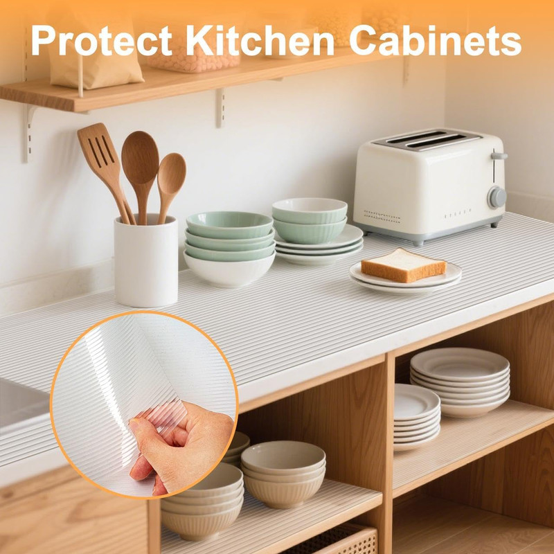 Shelf Liner for Kitchen Cabinets Drawer Non Adhesive Non-Slip Liner 12 Inches X gallery