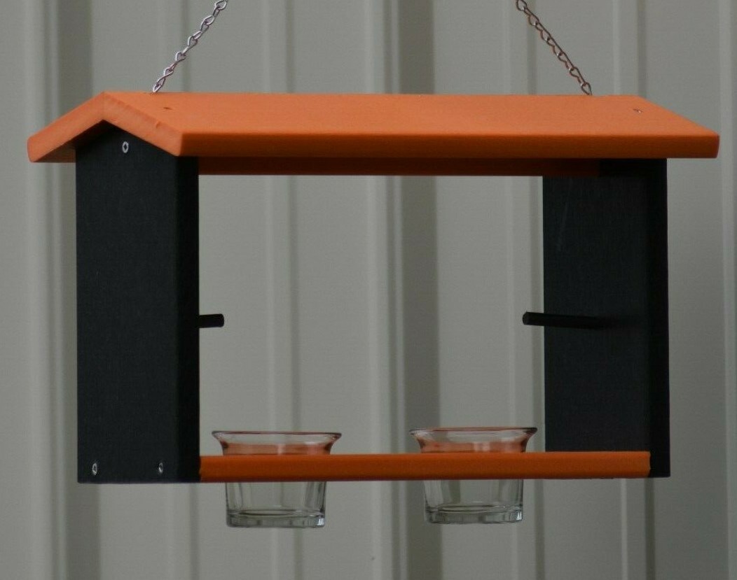 Poly Lumber Oriole Double Bird Feeder Nectar, Jelly and Orange Feeder gallery